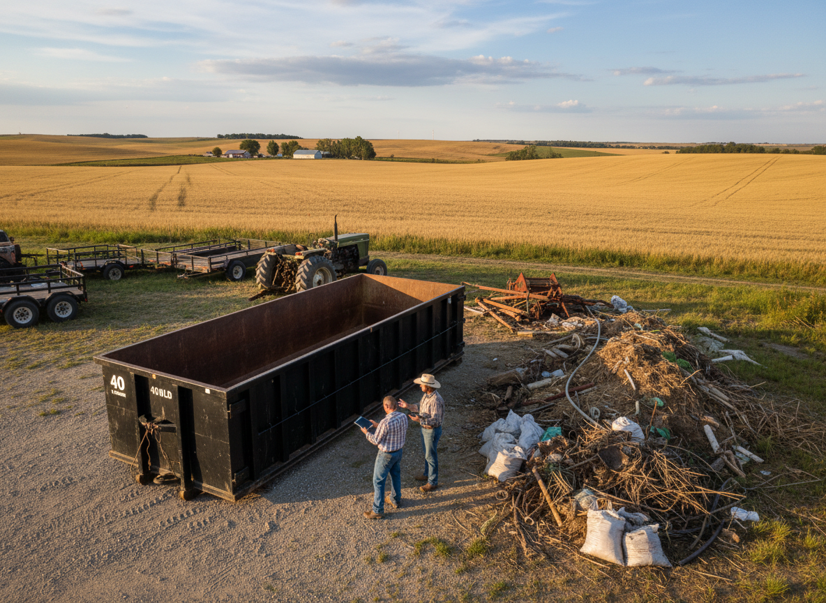 Estimating Dumpster Size for Farm and Acreage Projects Near Sykeston